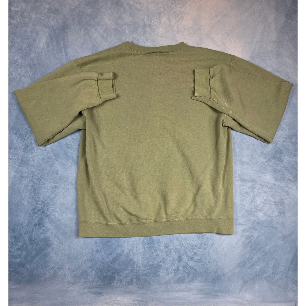 Vintage Nike Mini Swoosh Men's Sweatshirt L Sage Green Crewneck Y2K Fleece